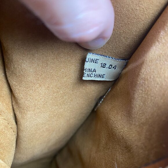 Patricia Nash Zancona Tote Brown Leather Shoulder Bag Studded Double Handle - Picture 9 of 15